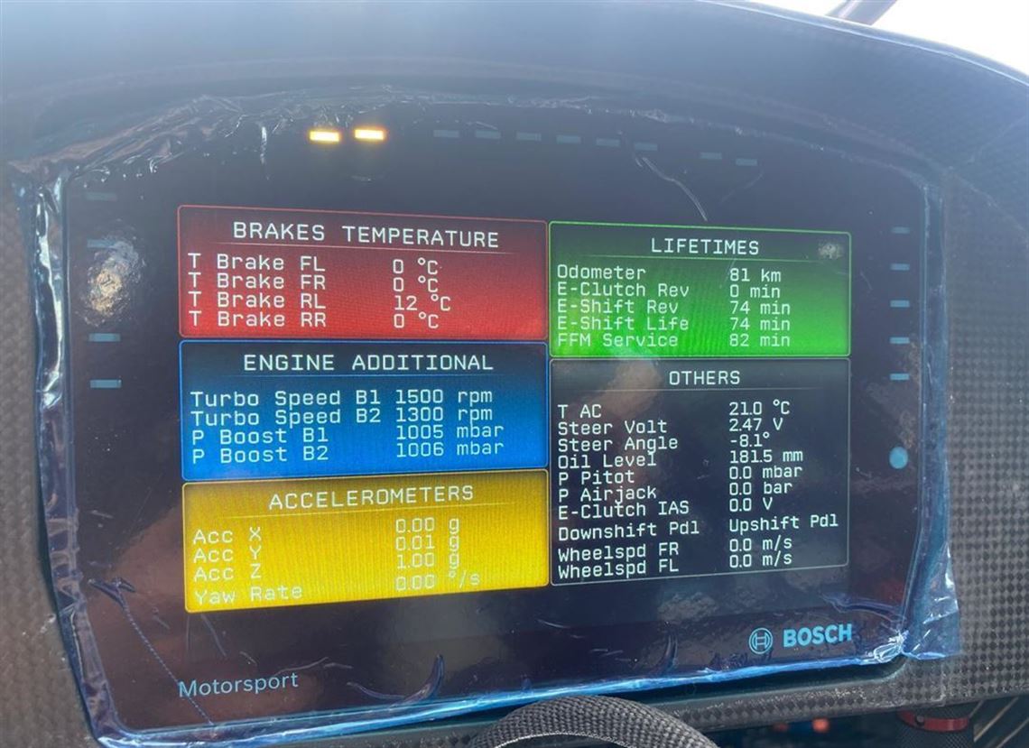 81 KMS Shakedown by Oreca only.